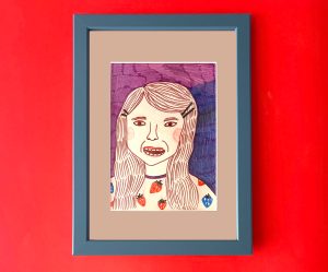 Dziewczyna. Oryginalna ilustracja